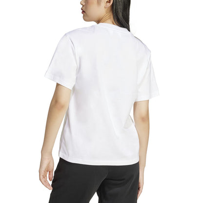 adidas Women's Short-Sleeve Cotton Crewneck Logo T-Shirt