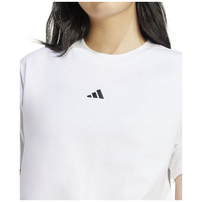 adidas Women's Short-Sleeve Cotton Crewneck Logo T-Shirt
