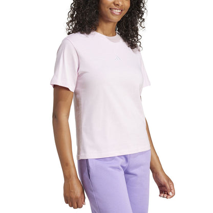 adidas Women's Short-Sleeve Cotton Crewneck Logo T-Shirt