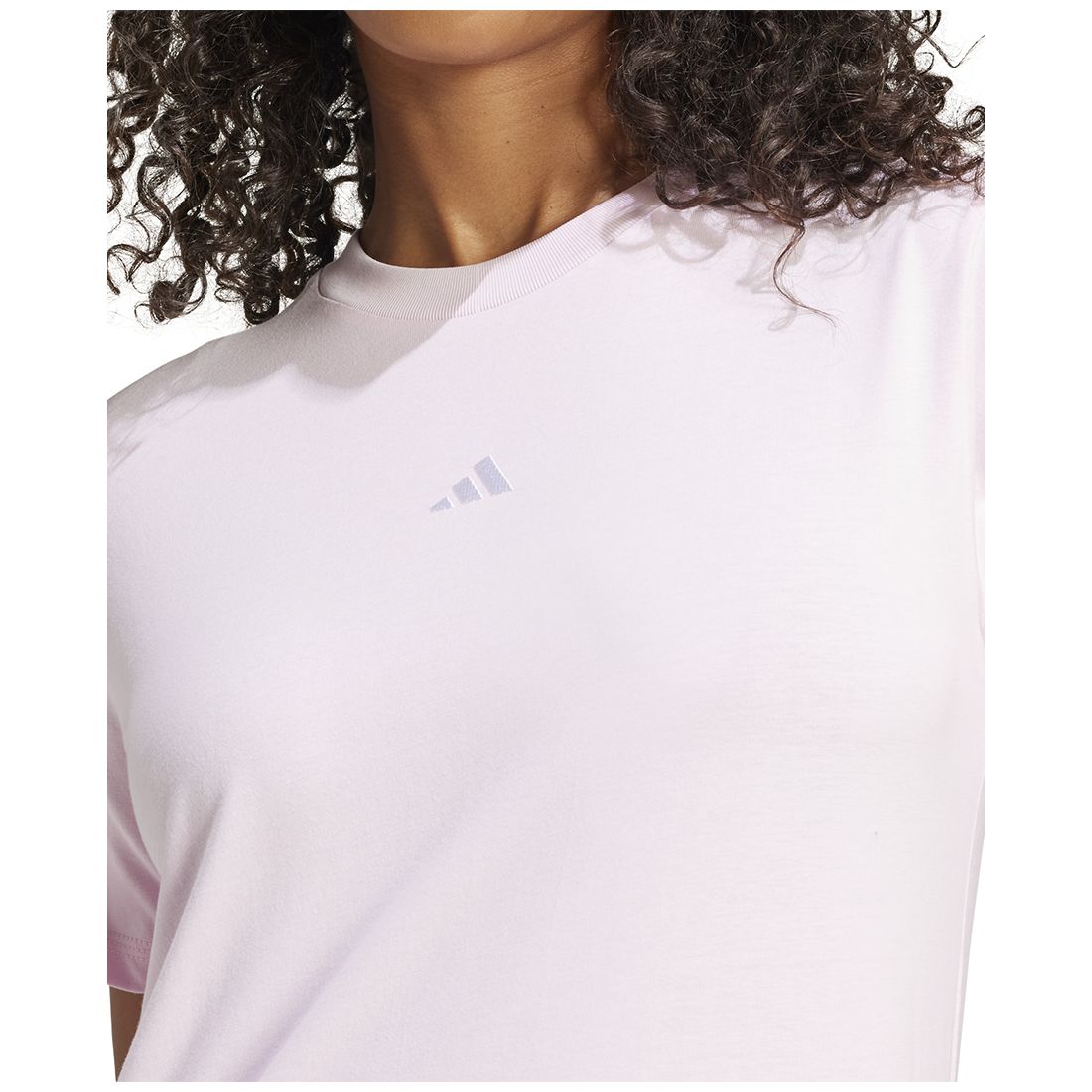 adidas Women's Short-Sleeve Cotton Crewneck Logo T-Shirt