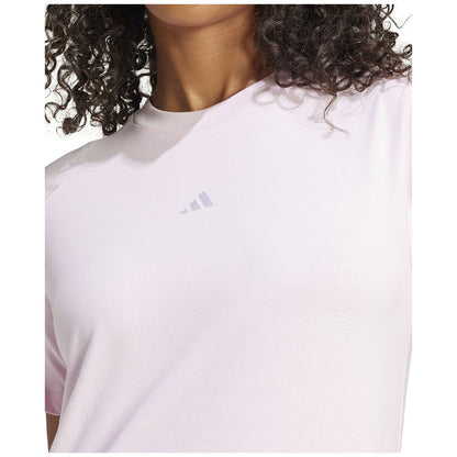 adidas Women's Short-Sleeve Cotton Crewneck Logo T-Shirt