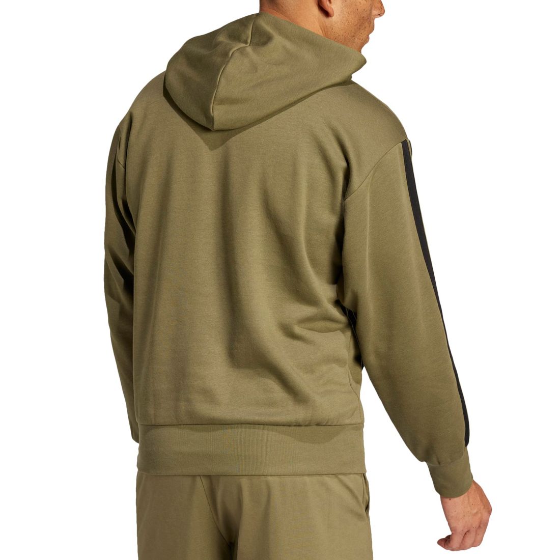 adidas Men's Essential Three Stripes Fleece Hoodie