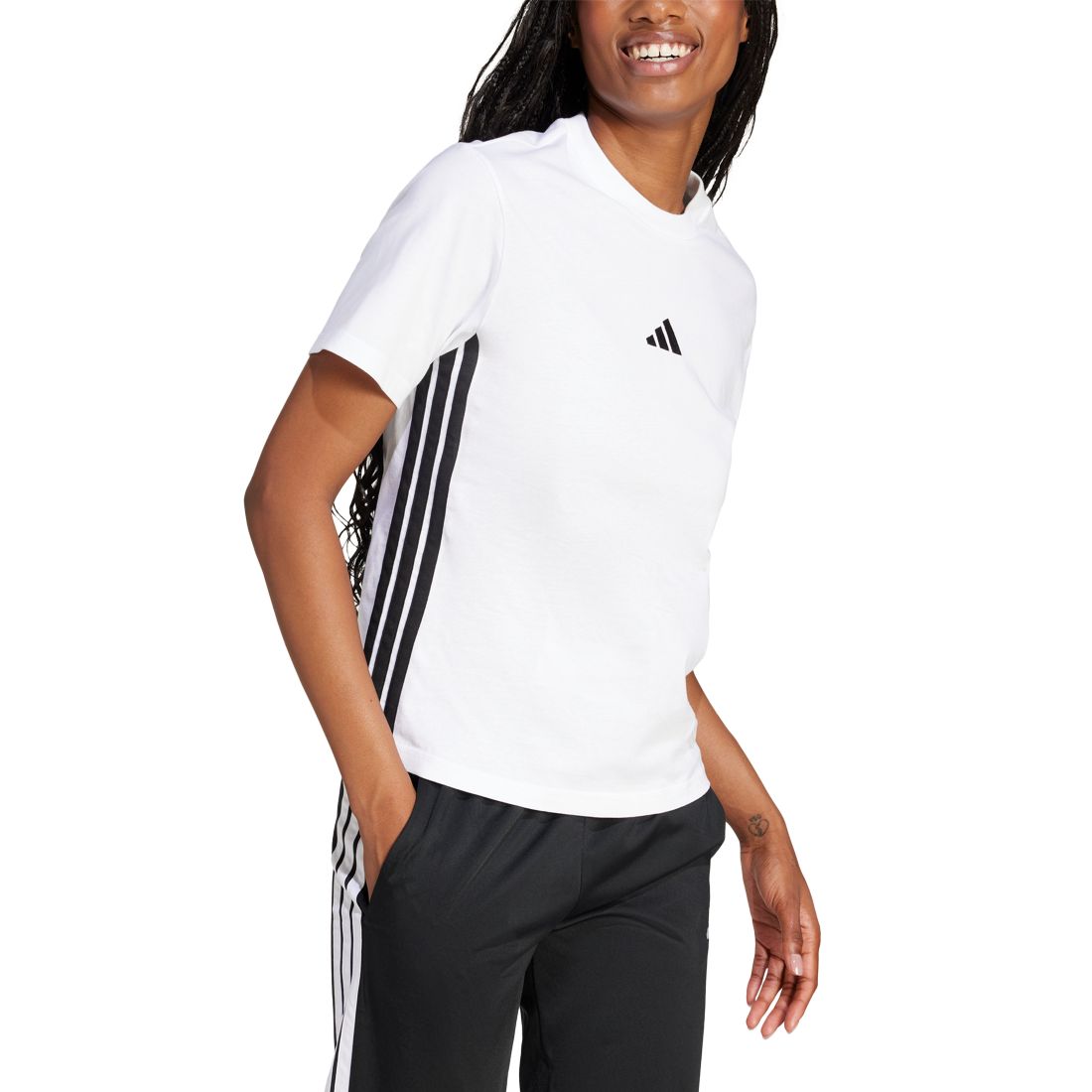 adidas Women's Essentials 3-Stripes Cotton T-Shirt