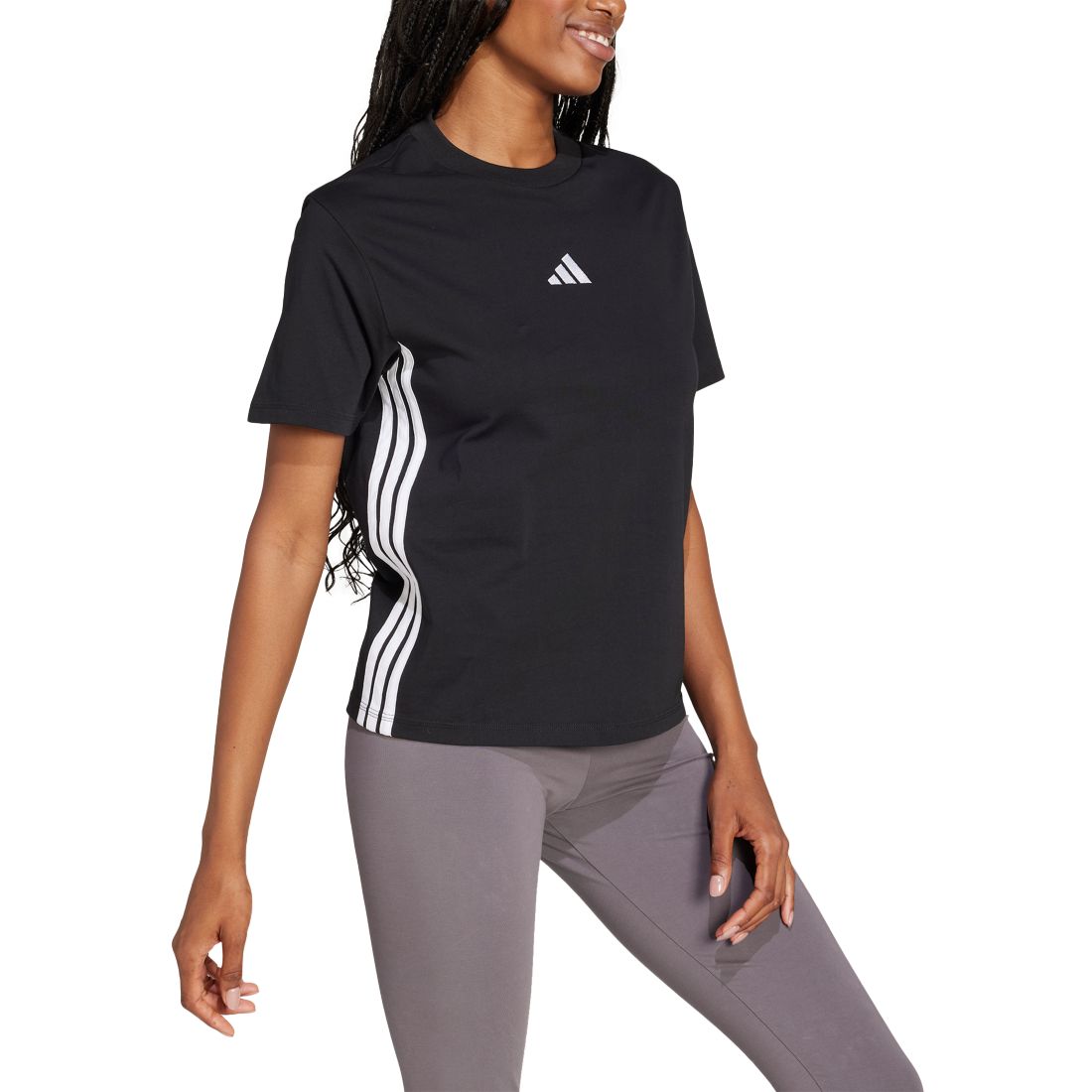 adidas Women's Essentials 3-Stripes Cotton T-Shirt