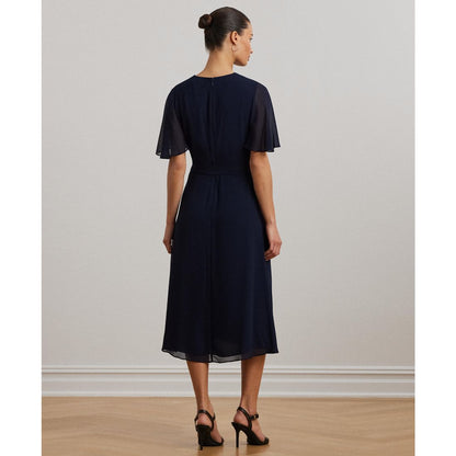 Lauren Ralph Lauren Women's Belted Georgette Dress