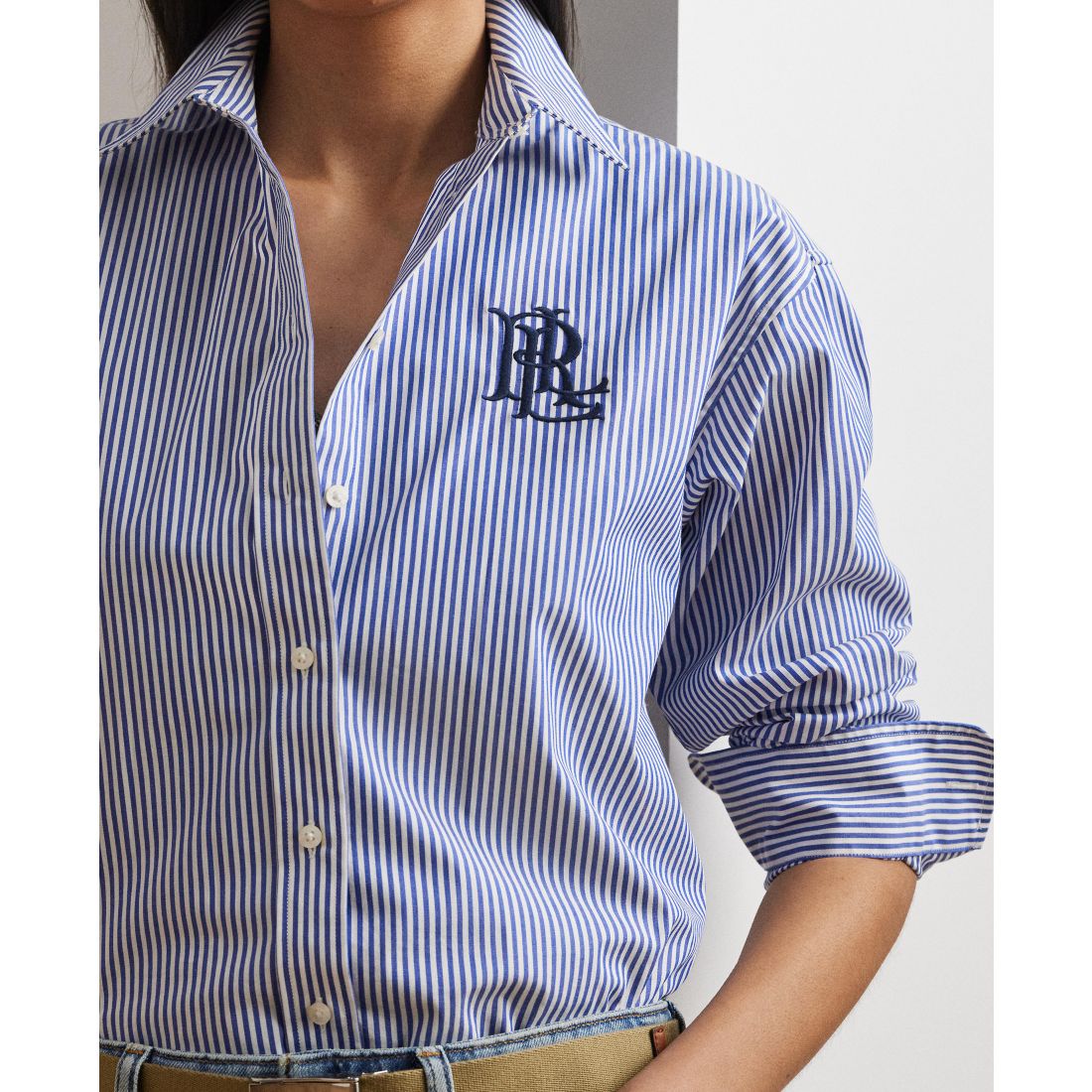 Lauren Ralph Lauren Women's Striped Long-Sleeve Shirt