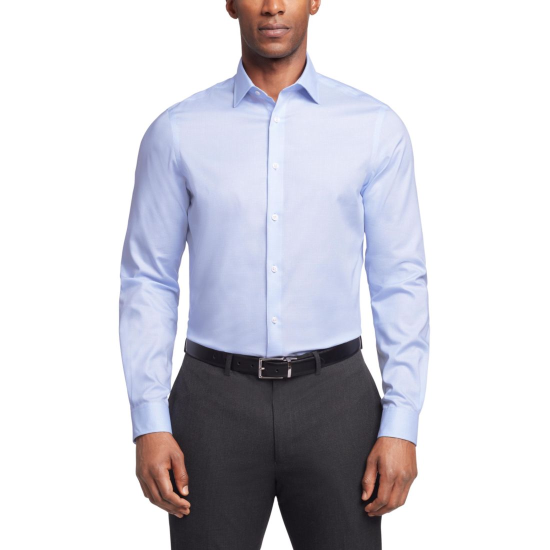 Michael Kors Men's Regular Fit Airsoft Stretch Ultra Wrinkle Free Dress Shirt