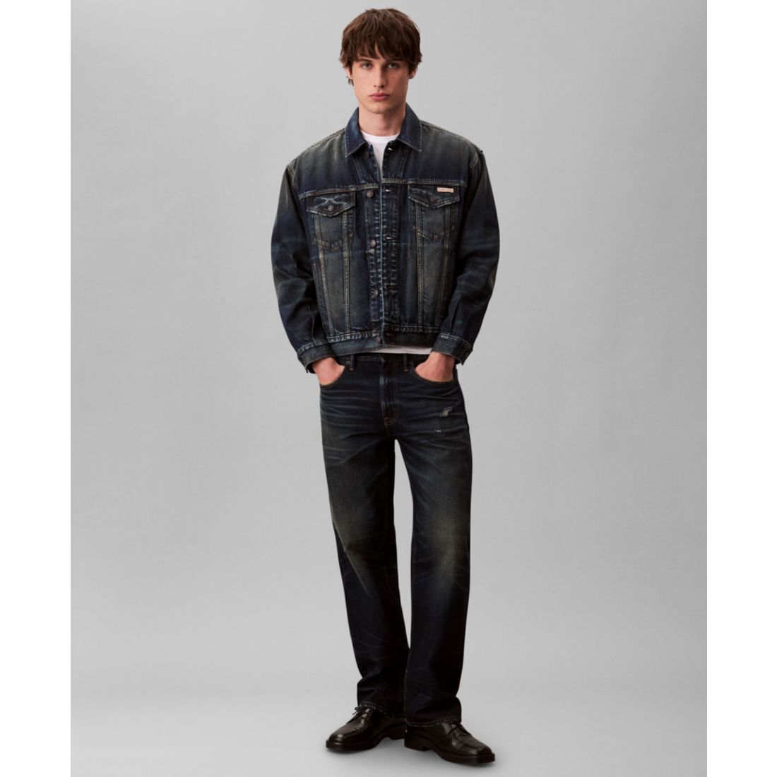 Calvin Klein Men's 90s Trucker Long Sleeve Jacket