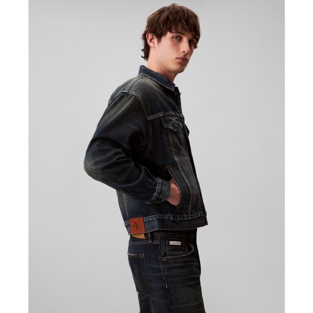 Calvin Klein Men's 90s Trucker Long Sleeve Jacket