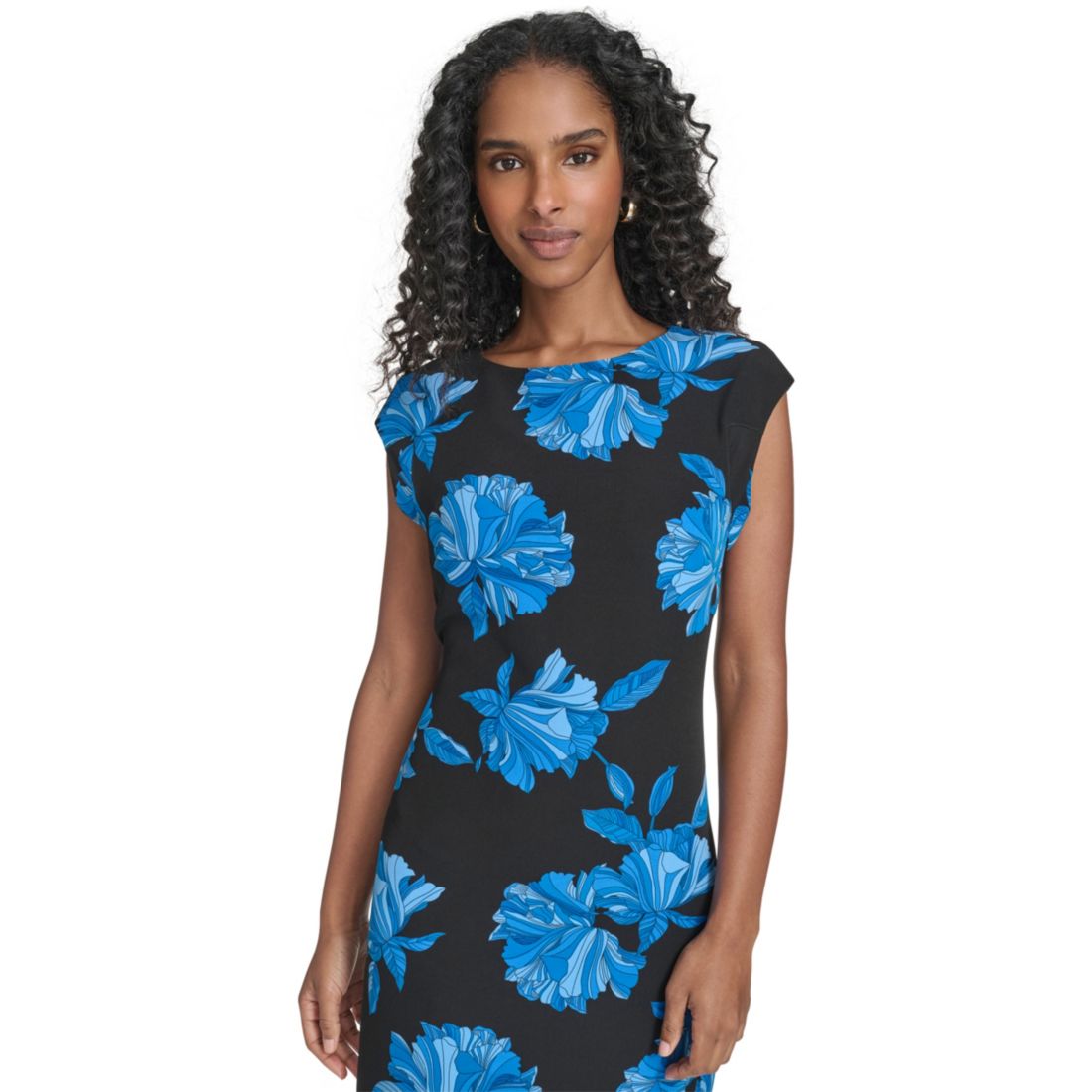 Tommy Hilfiger Women's Printed Cap Sleeve Shift Dress