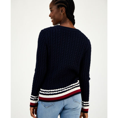 Tommy Hilfiger Women's Cotton Cable Knit Sweater
