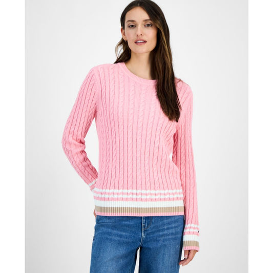 Tommy Hilfiger Women's Cotton Cable Knit Sweater