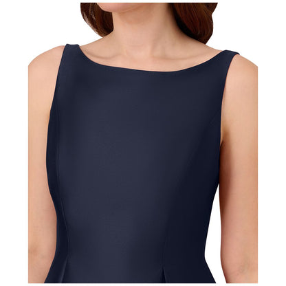 Adrianna Papell Boat-Neck A-Line Dress