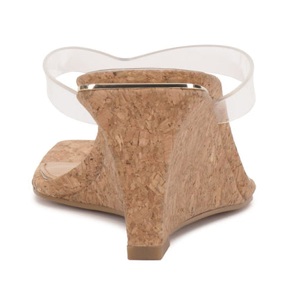 Vince Camuto Women's Cianna Vinyl Thong Wedge Sandals