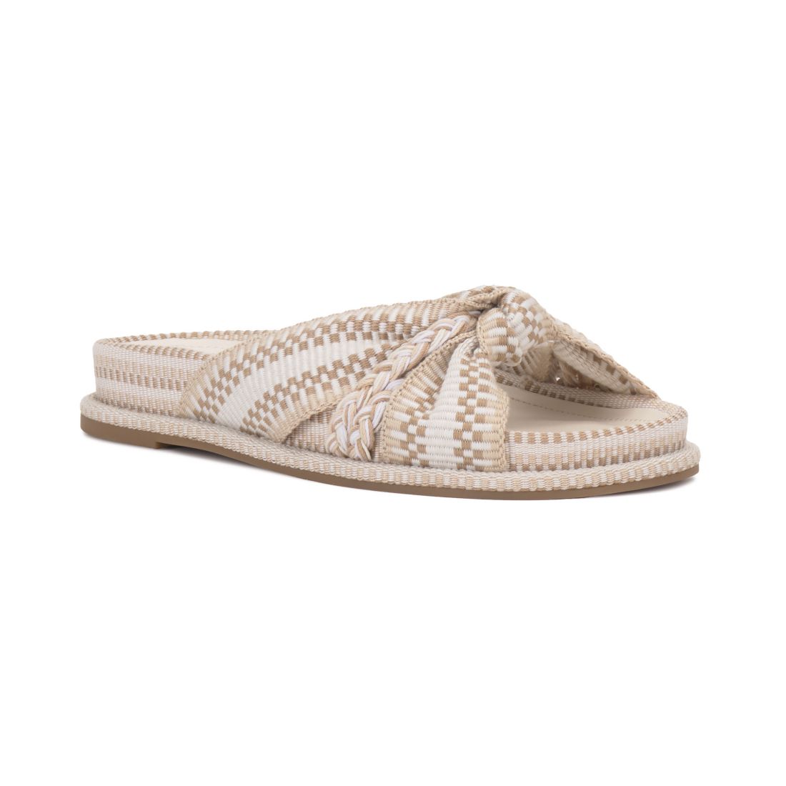 Vince Camuto Women's Gryffyn Knotted Footbed Round Toe Sandals