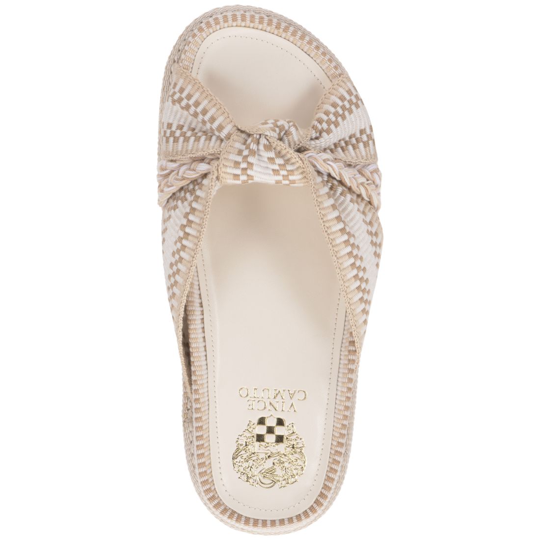 Vince Camuto Women's Gryffyn Knotted Footbed Round Toe Sandals