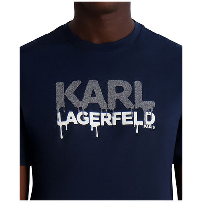 Karl Lagerfeld Paris Men's Dripping Caviar Logo T-Shirt
