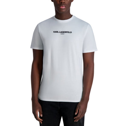 Karl Lagerfeld Paris Men's Short Sleeve Crewneck Logo T-Shirt