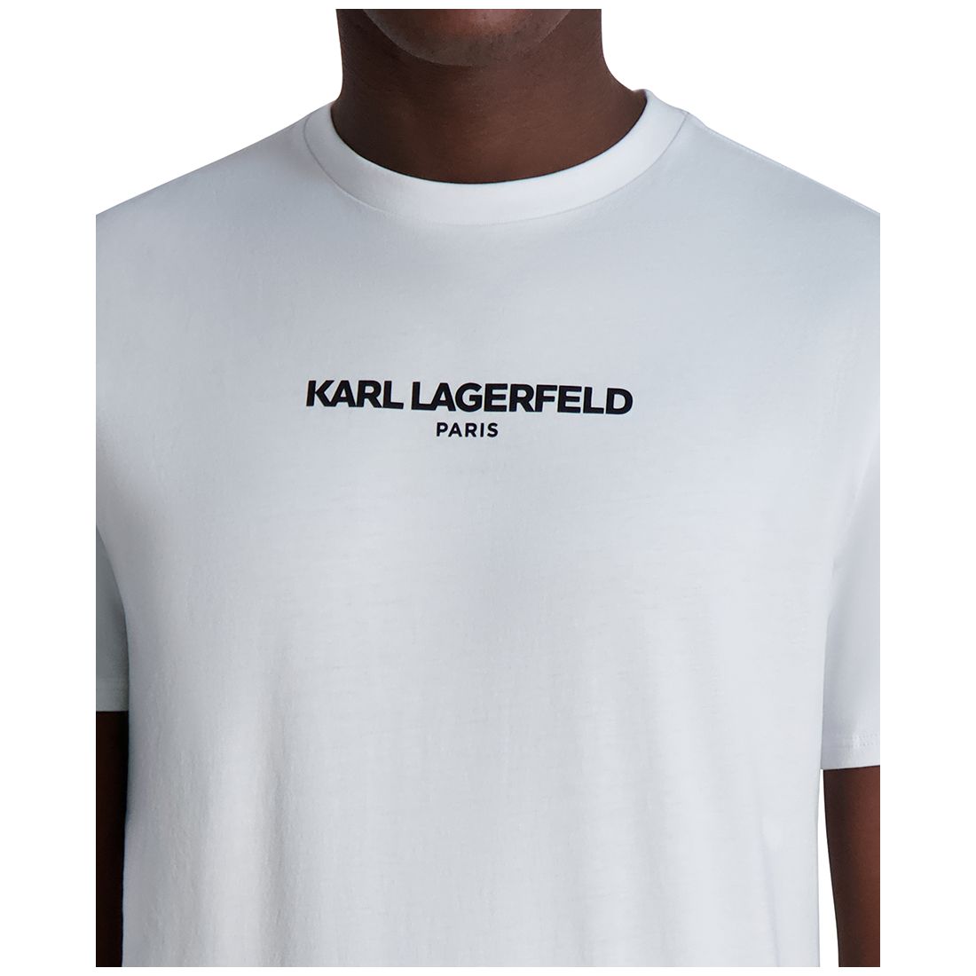 Karl Lagerfeld Paris Men's Short Sleeve Crewneck Logo T-Shirt