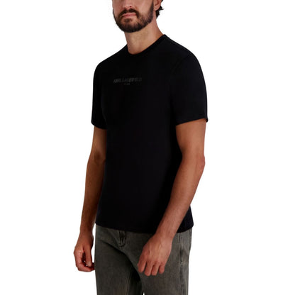 Karl Lagerfeld Paris Men's Short Sleeve Crewneck Logo T-Shirt