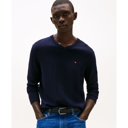 Tommy Hilfiger Men's Essential Solid V-Neck Sweater
