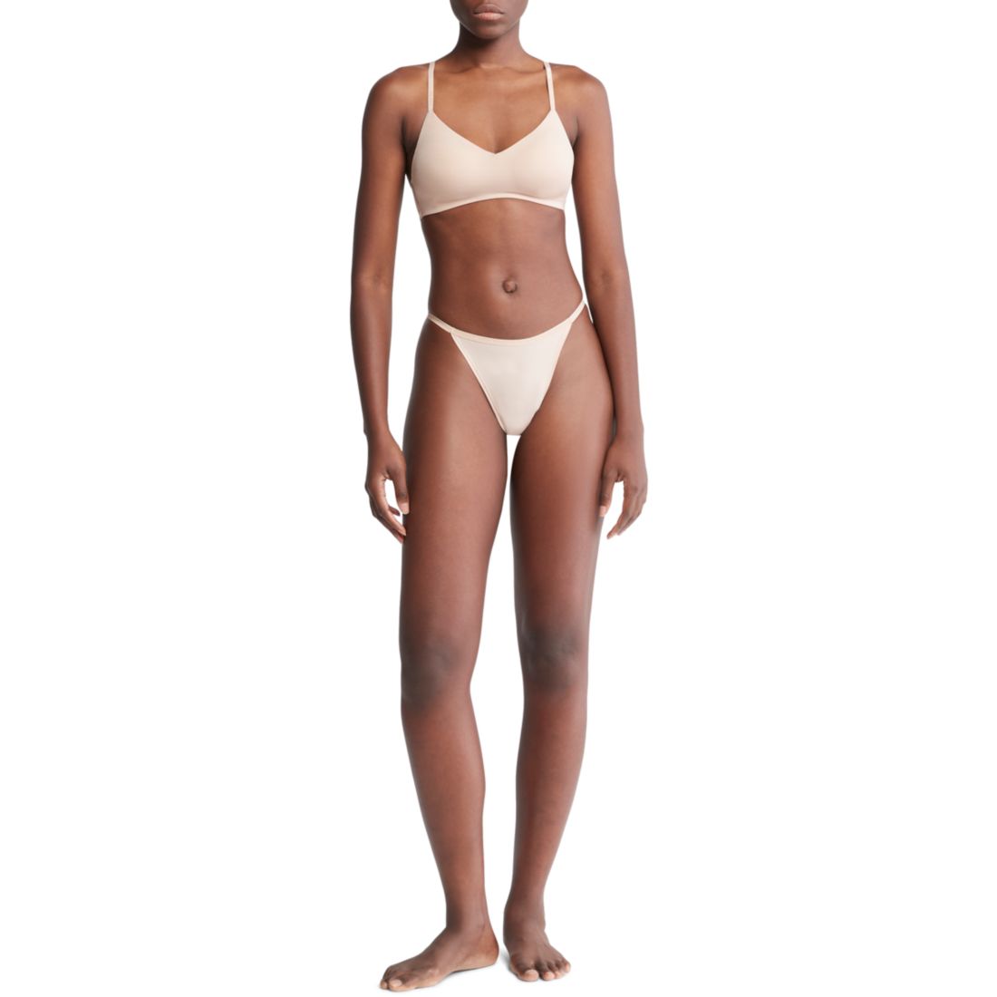 Calvin Klein Women's Ideal Micro String Thong Underwear QD5115