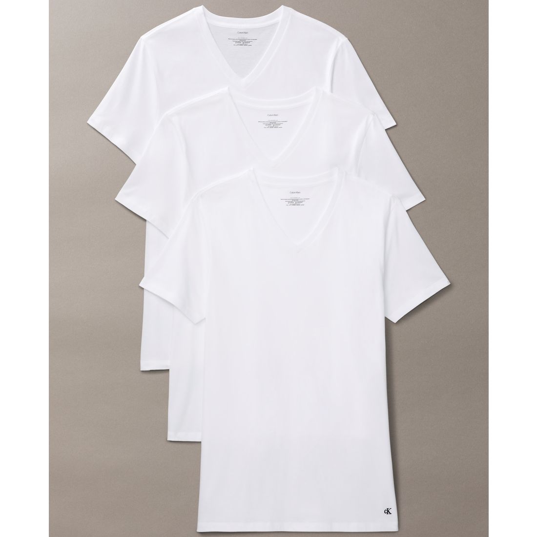 Calvin Klein Men's 3-Pack Cotton Classics V-Neck T-Shirts