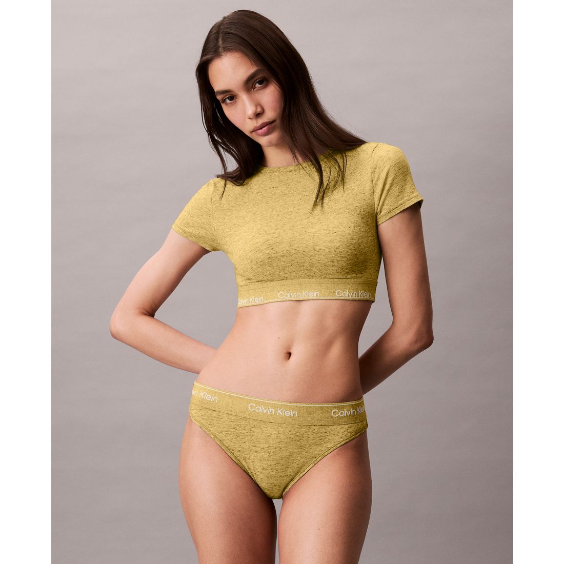 Calvin Klein Women's Icon T-Shirt Logo-Hem Bralette