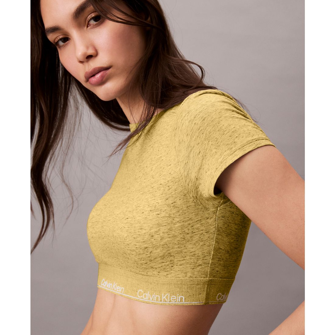 Calvin Klein Women's Icon T-Shirt Logo-Hem Bralette