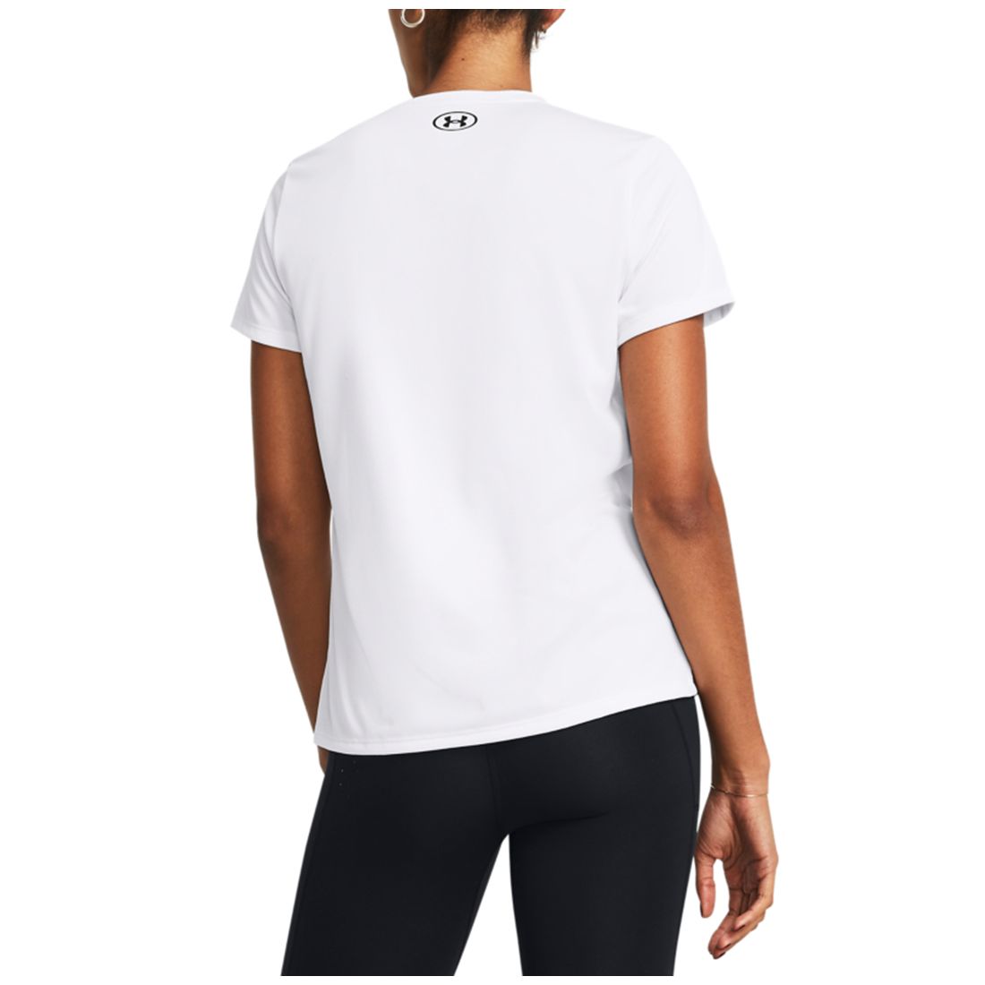 Under Armour Women's Tech V-Neck Short-Sleeve Top - Black / / White