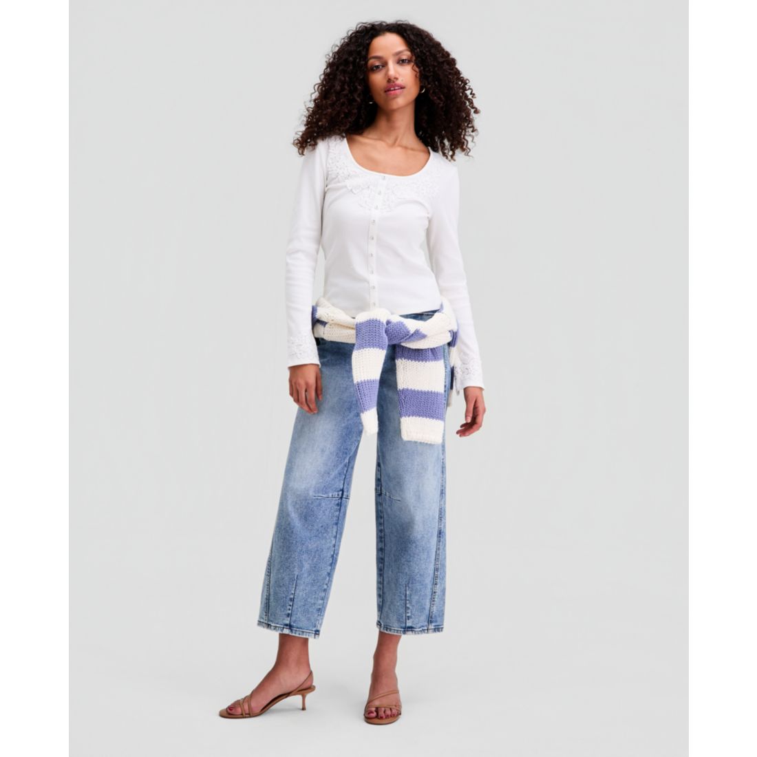 And Now This Women's Scoop-Neck Button-Front Top, Macy's Exclusive