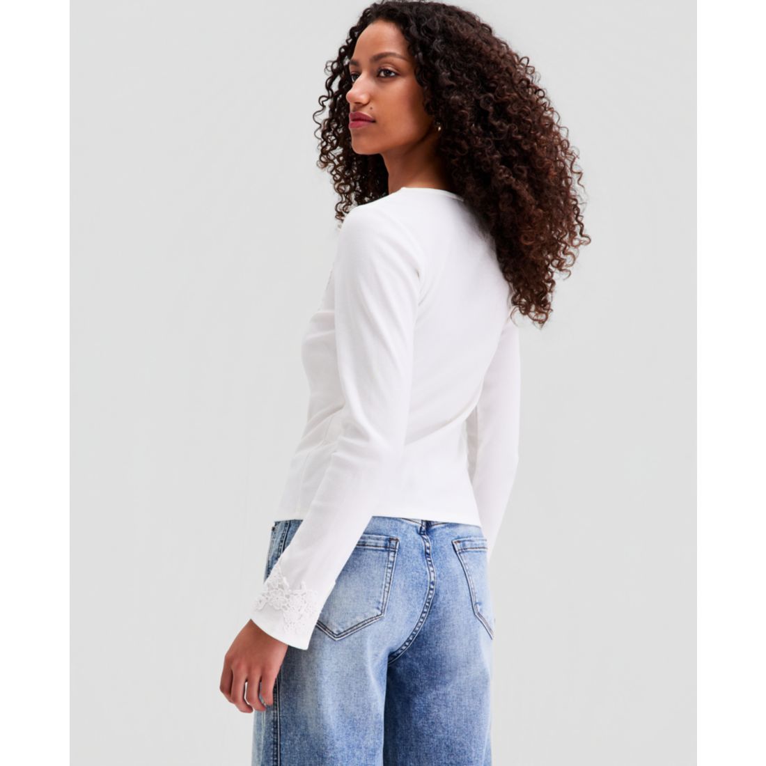 And Now This Women's Scoop-Neck Button-Front Top, Macy's Exclusive