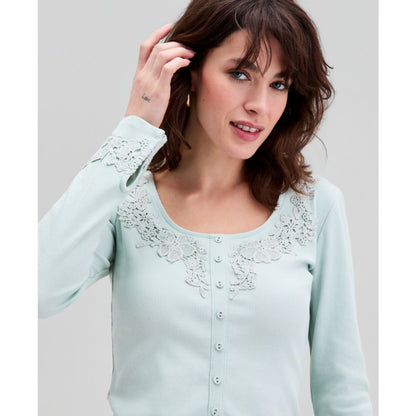 And Now This Women's Scoop-Neck Button-Front Top, Macy's Exclusive