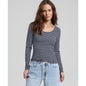 And Now This Women's Striped Double-Scoop Top, Macy's Exclusive