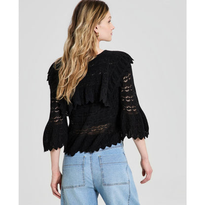 And Now This Women's Pointelle-Knit Cape-Back Cardigan, Macy's Exclusive