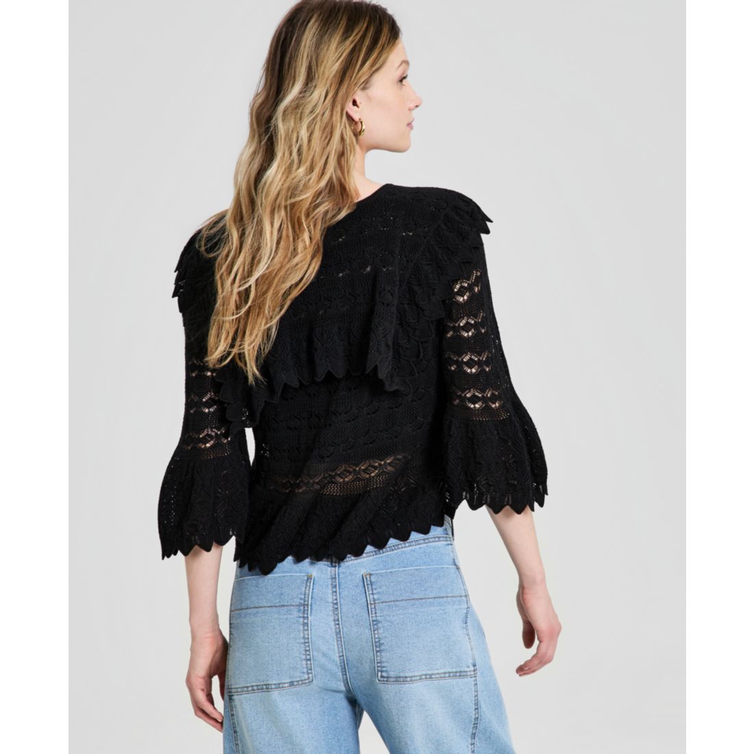 And Now This Women's Pointelle-Knit Cape-Back Cardigan, Macy's Exclusive