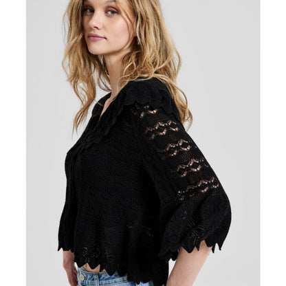 And Now This Women's Pointelle-Knit Cape-Back Cardigan, Macy's Exclusive