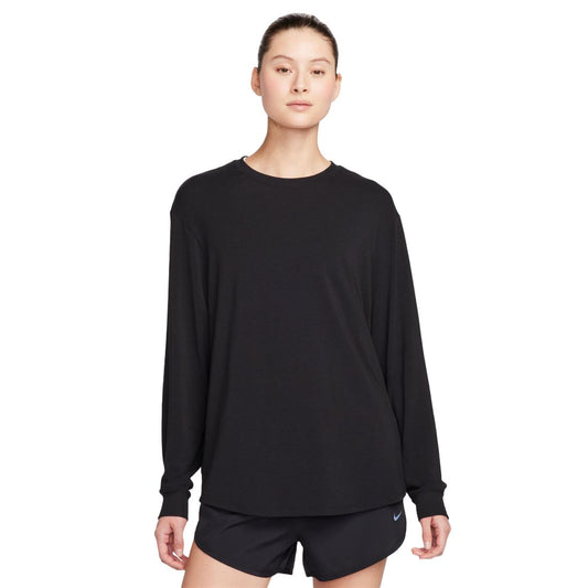 Nike Women's One Relaxed Dri-fit Long-Sleeve Crewneck Top