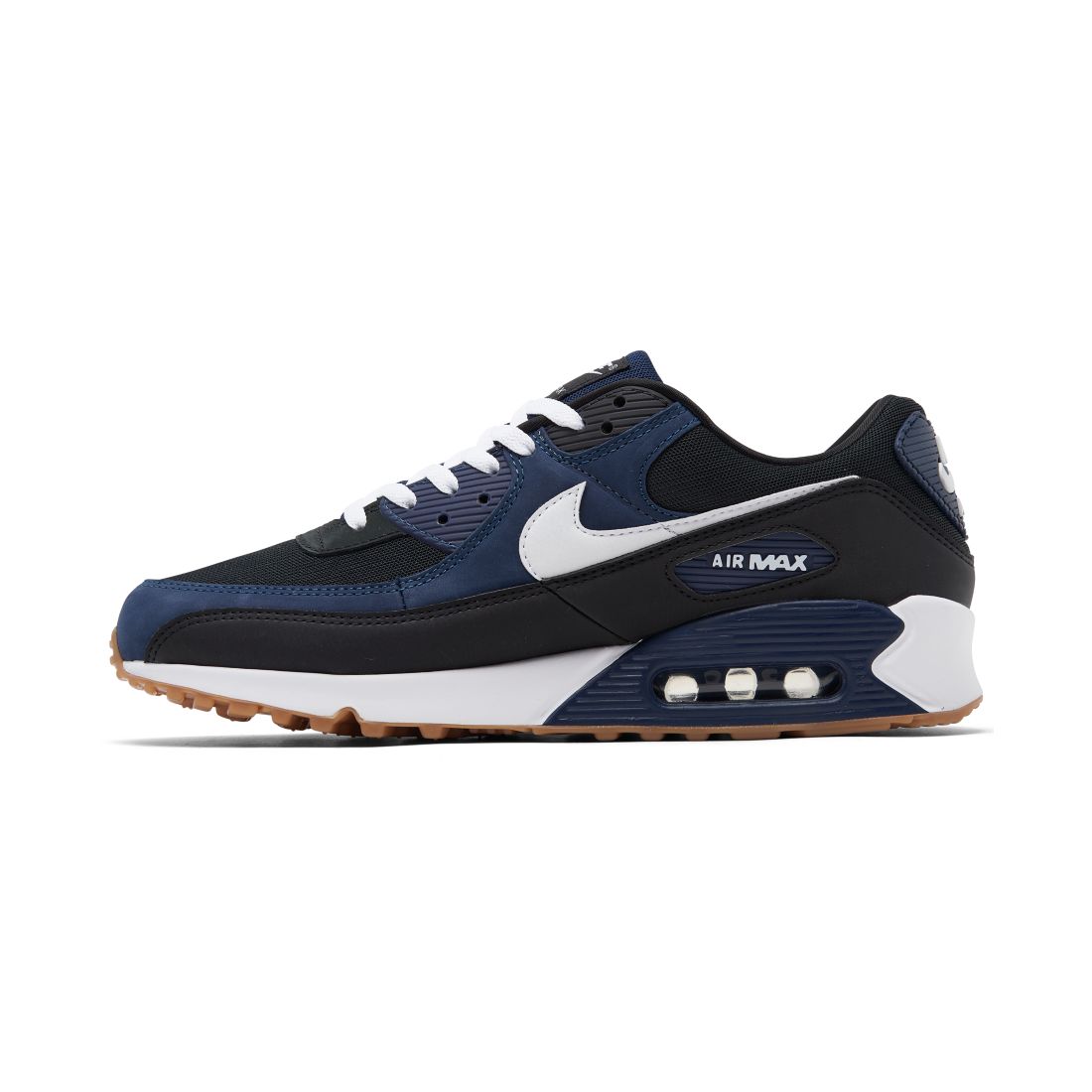 Nike Men's Air Max 90 Casual Sneakers from Finish Line - Navy, Black, White, Gum