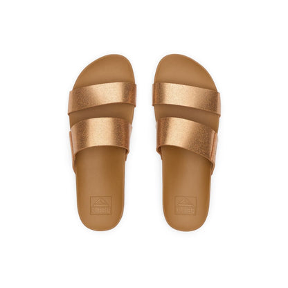 Reef Women's Cushion Vista Open Toe Sandals - Copper, Tan