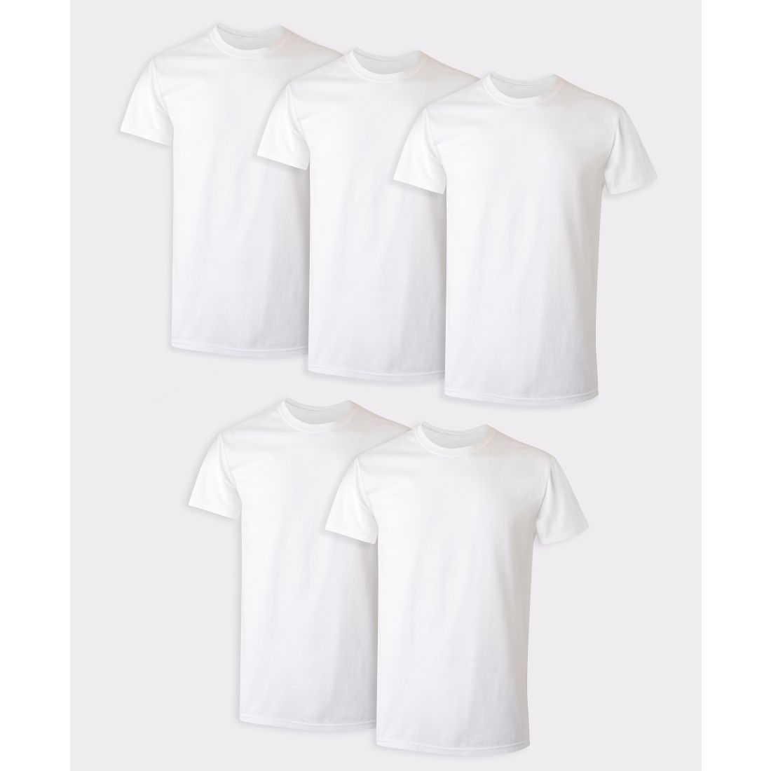 Hanes Men's Ultimate Crewneck Undershirt, 5-Pack