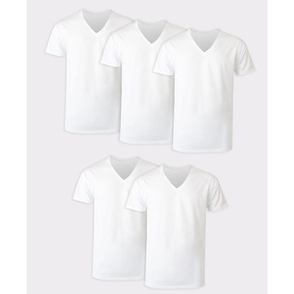 Hanes Men's Ultimate V-Neck Undershirt, 5-Pack