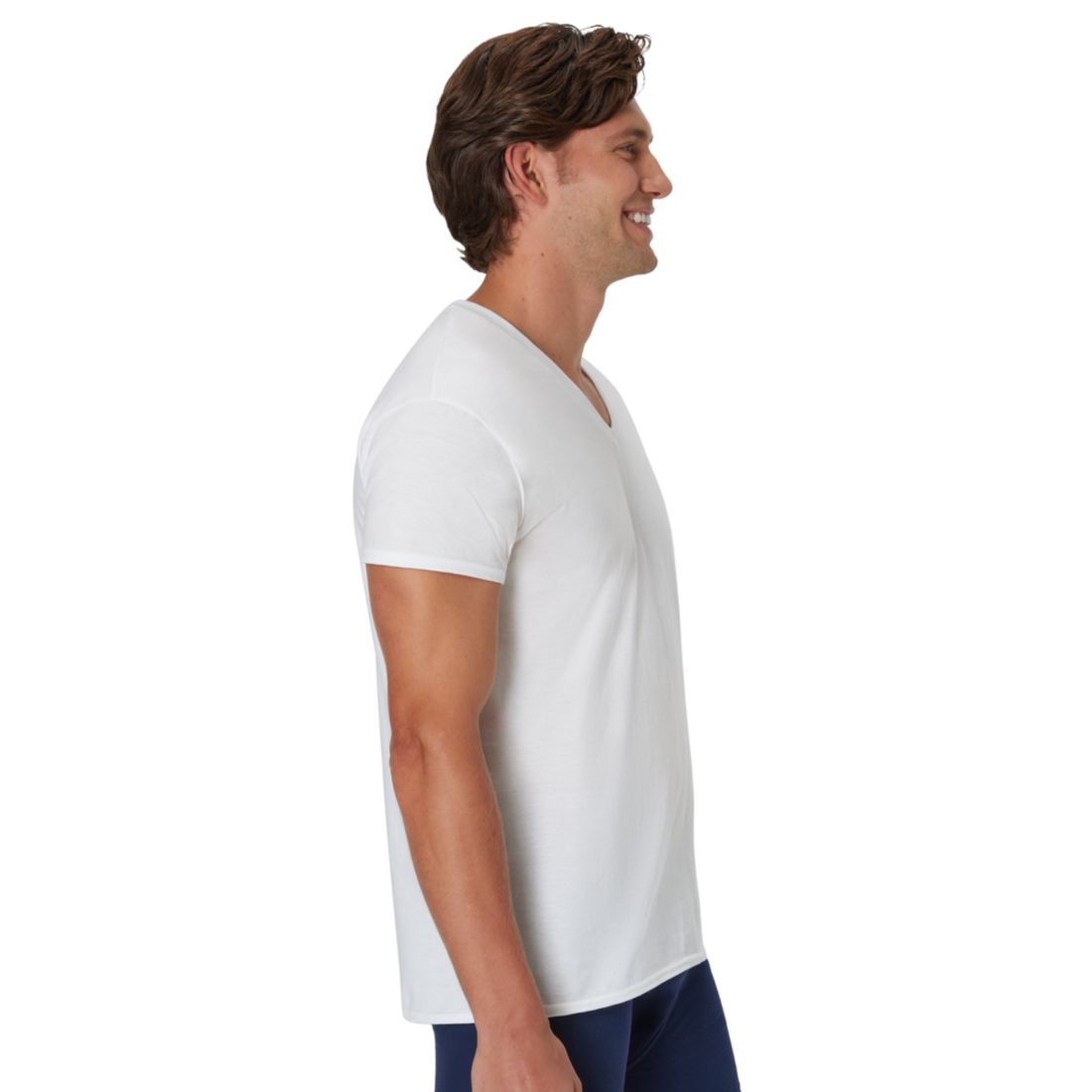 Hanes Men's Ultimate V-Neck Undershirt, 5-Pack