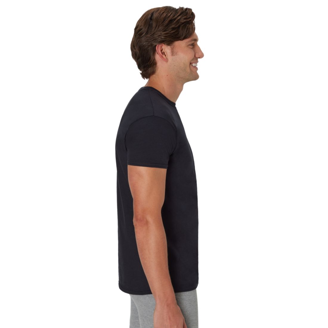 Hanes Men's Ultimate Short-Sleeve Crewneck Undershirt, 5-Pack
