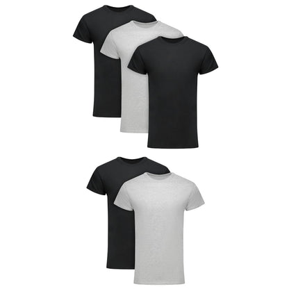 Hanes Men's Ultimate Short-Sleeve Crewneck Undershirt, 5-Pack