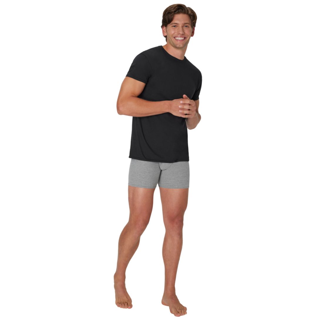 Hanes Men's Ultimate Short-Sleeve Crewneck Undershirt, 5-Pack