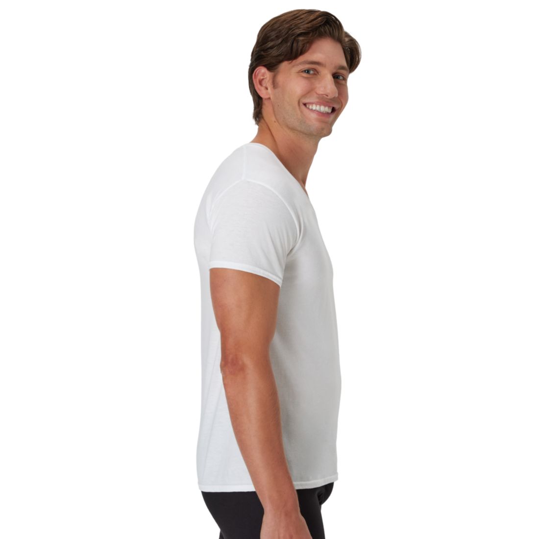 Hanes Men's Ultimate V-Neck Undershirt, 3-Pack