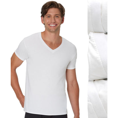 Hanes Men's Ultimate V-Neck Undershirt, 3-Pack