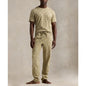 Polo Ralph Lauren Men's Crewneck T-Shirt and Pajama Pants, 2-Piece Set - Classic Khaki/ Cruise Navy All Over Polo