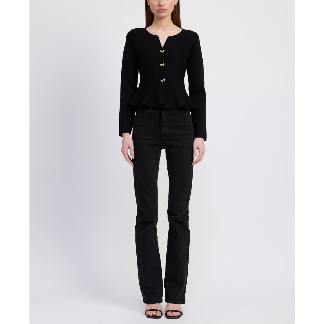 En Saison Women's Idah Button Front Cardigan Sweater